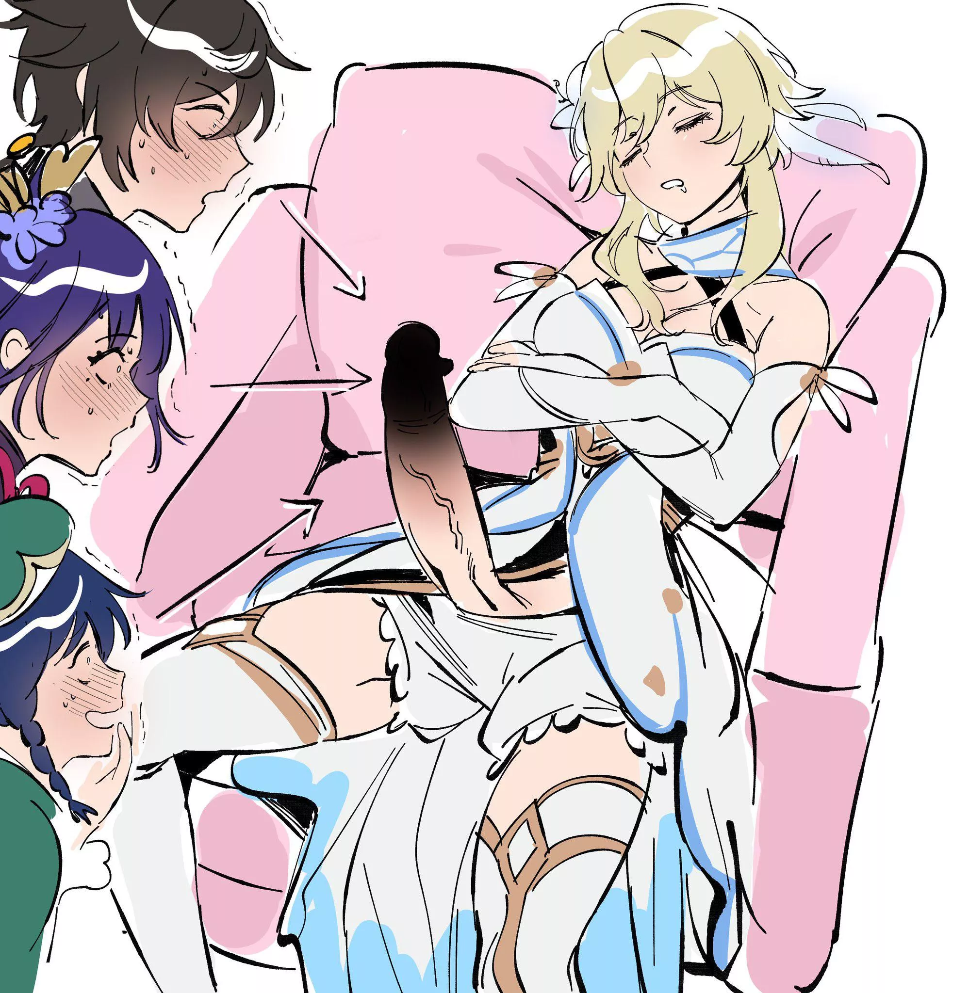 Lumine’s dick is so beautiful 🥰 (MoB ojisan on Twitter)