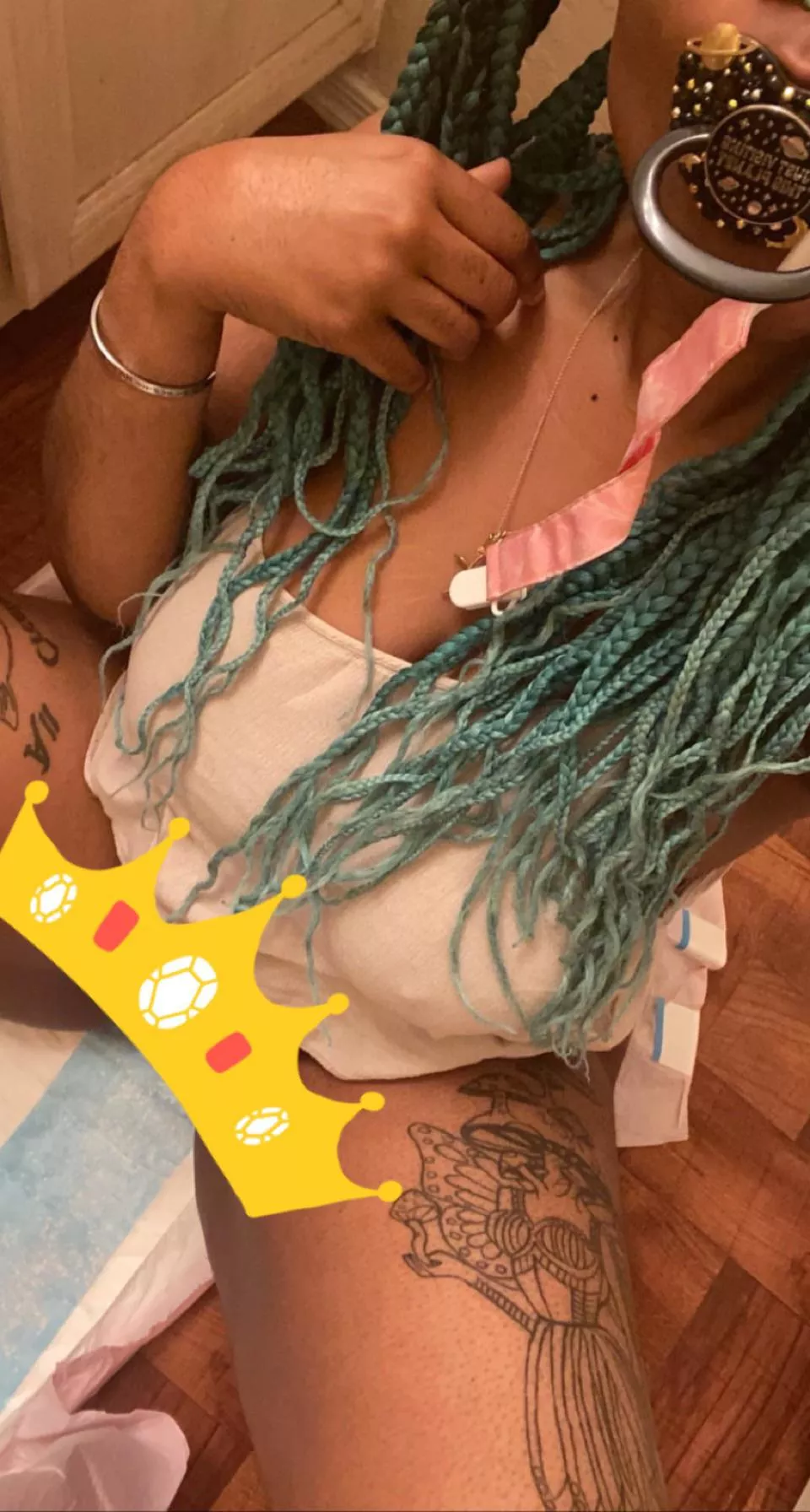 Luna does her first enema! DM for the fan site info