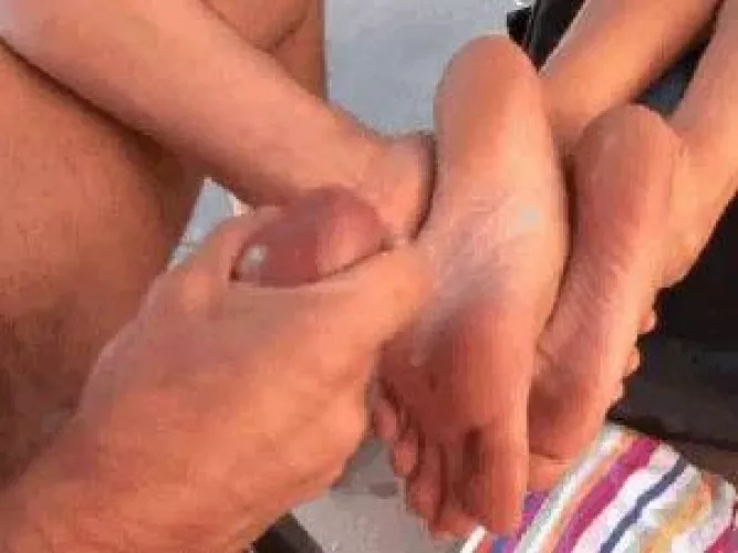 Footjob Cum Tumblr