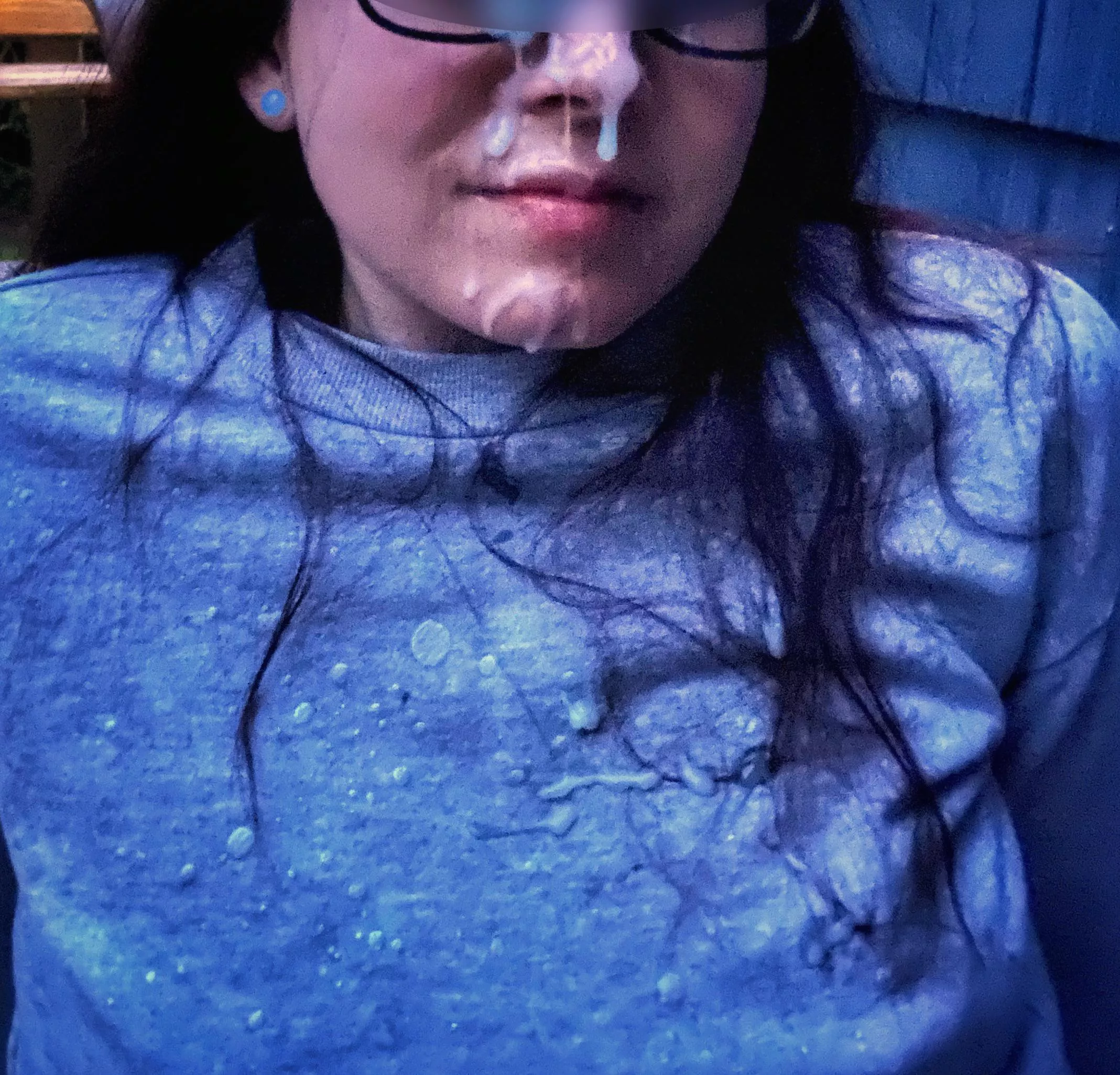 Made a mess on more than just my face💦 🤓 (f) OC