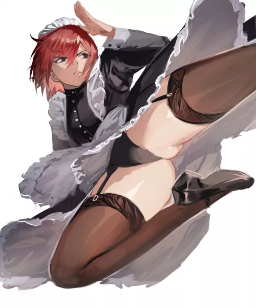 Maid Kick Thighs