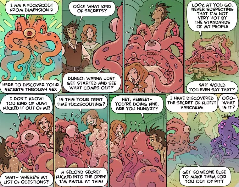 (male)(female)(other) Slime Portal, a surprisingly sweet Oglaf comic.