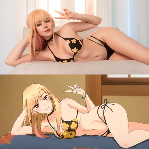 Marin Kitagawa cosplay vs character by Anastasia Komori