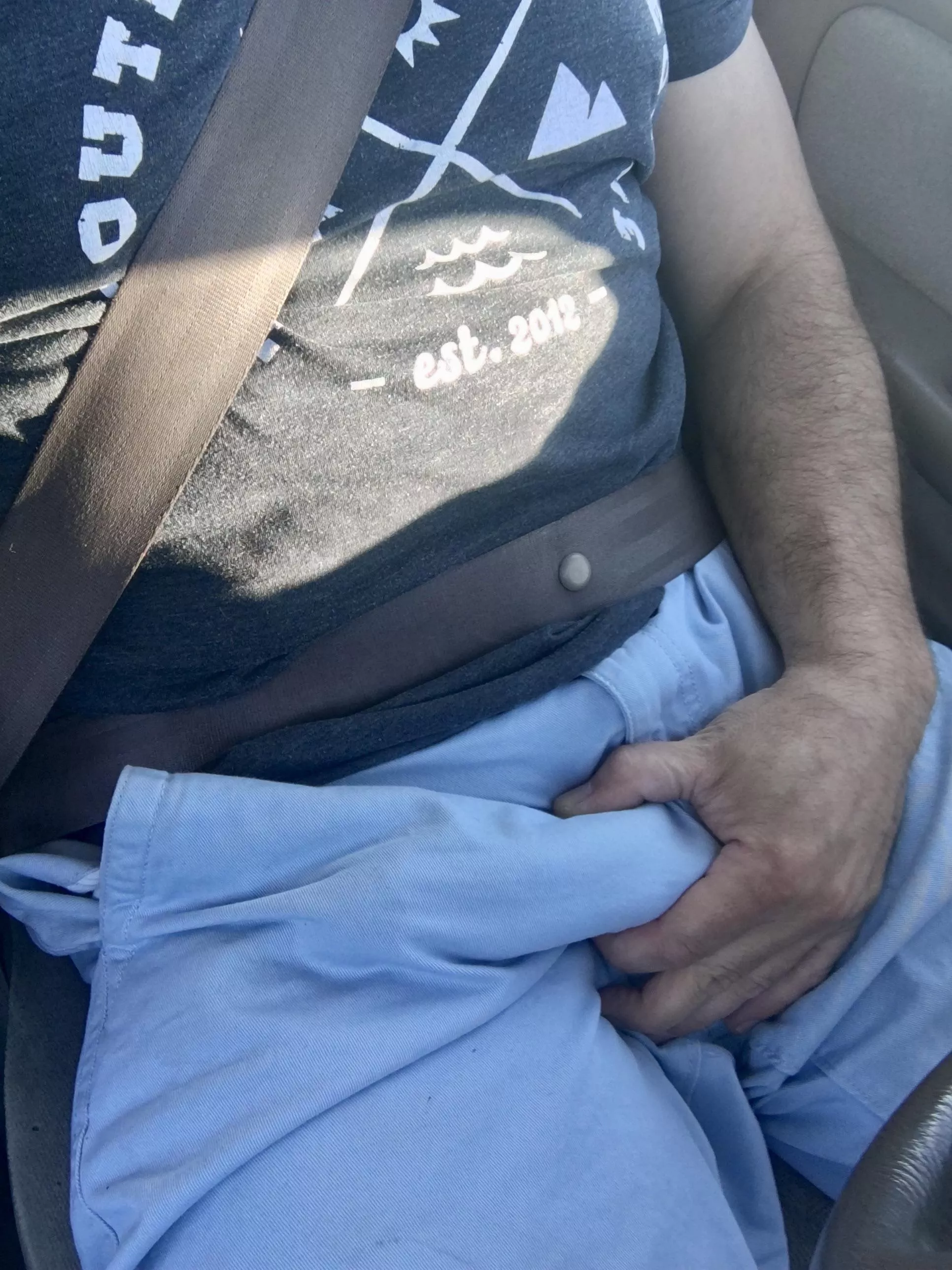 Maybe going commando in these shorts wasn’t the best decision?