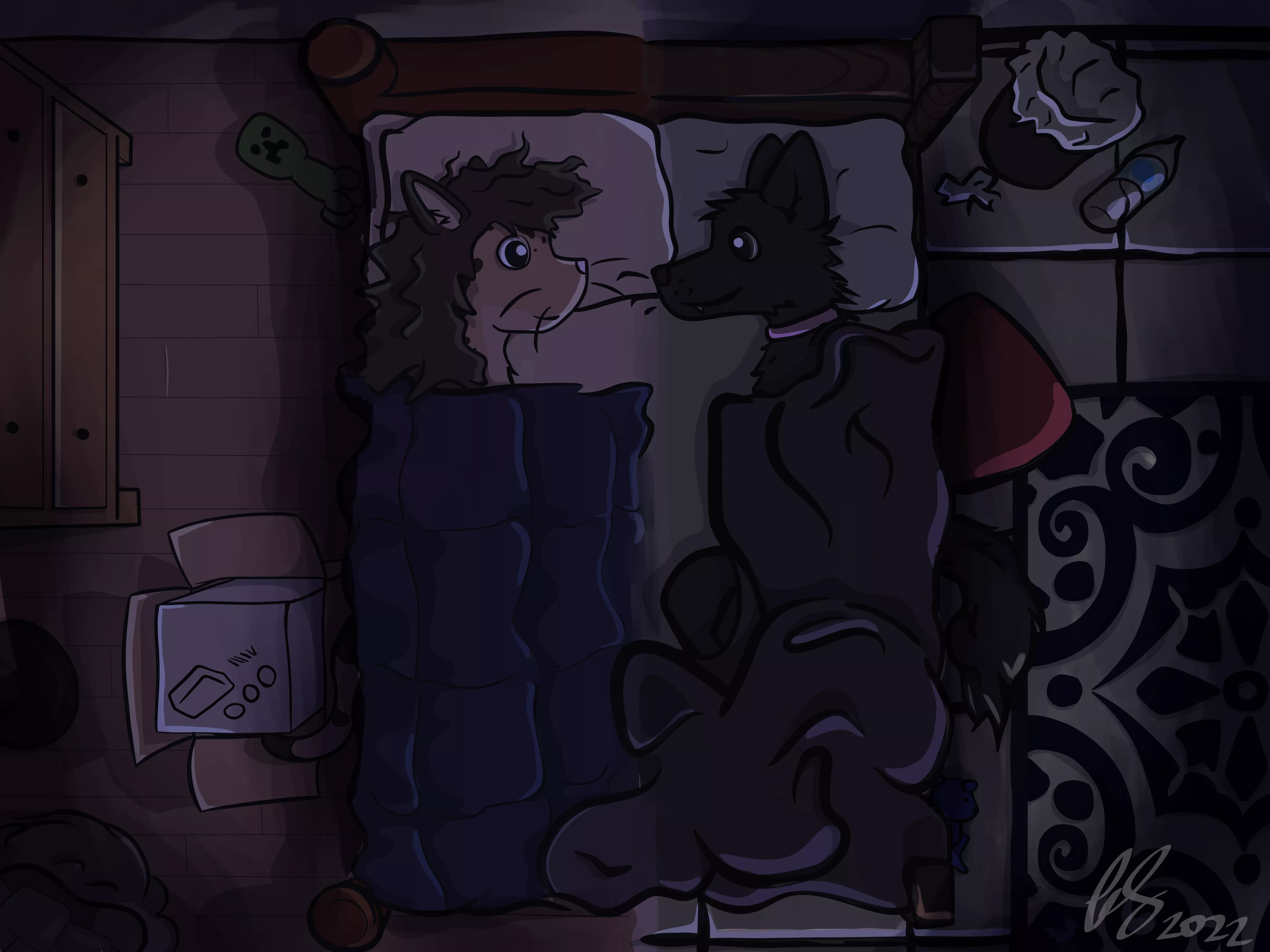 Me and gf (by me, @FurrySoren on Twitter)