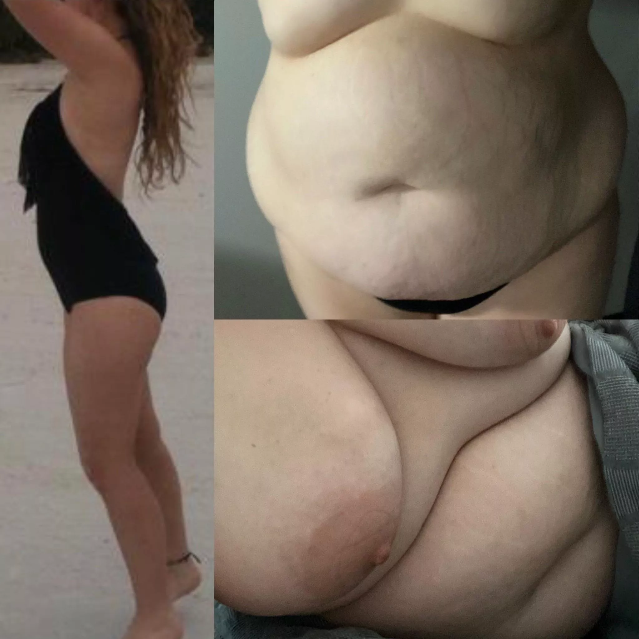 Me then vs me now after eating whatever I want and as much as I want.