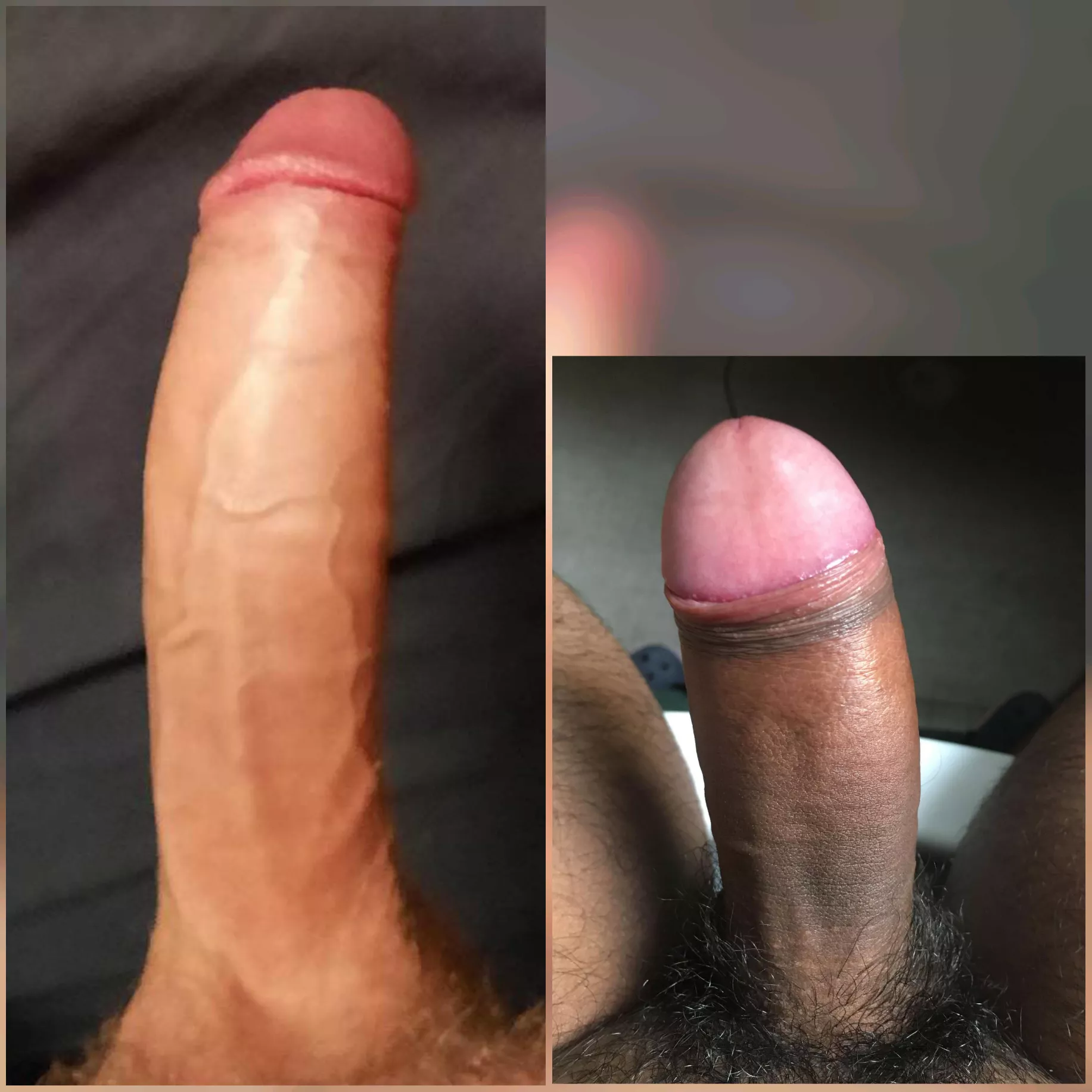 Me vs. @_annant_ compared 😁 His thick cock is lacking some lenght when compared to mine