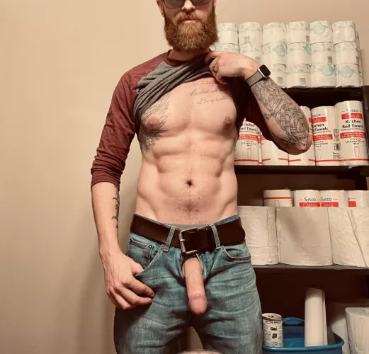 Meet me in the storage room.