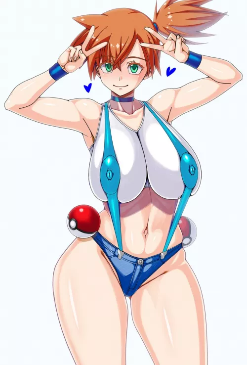 Misty Small Shirt, Short Shorts, And Tight Suspenders (Kinokoallstars ) [Pokemon]