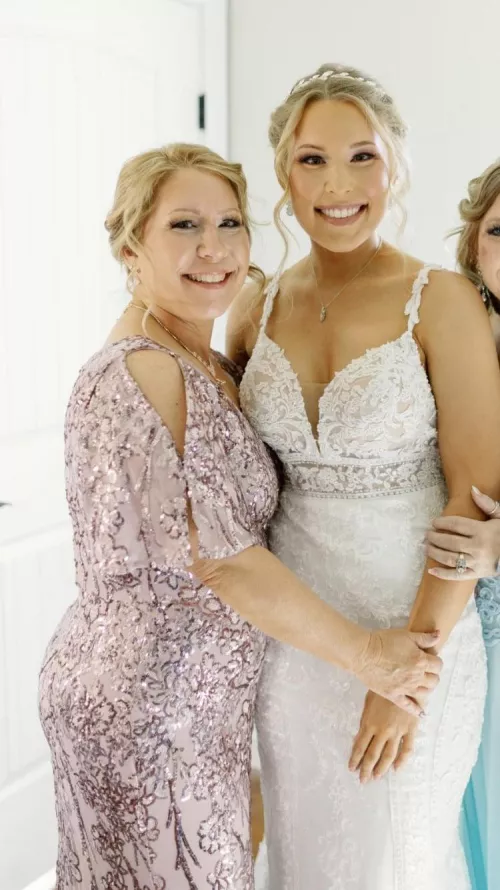 Mom and bride
