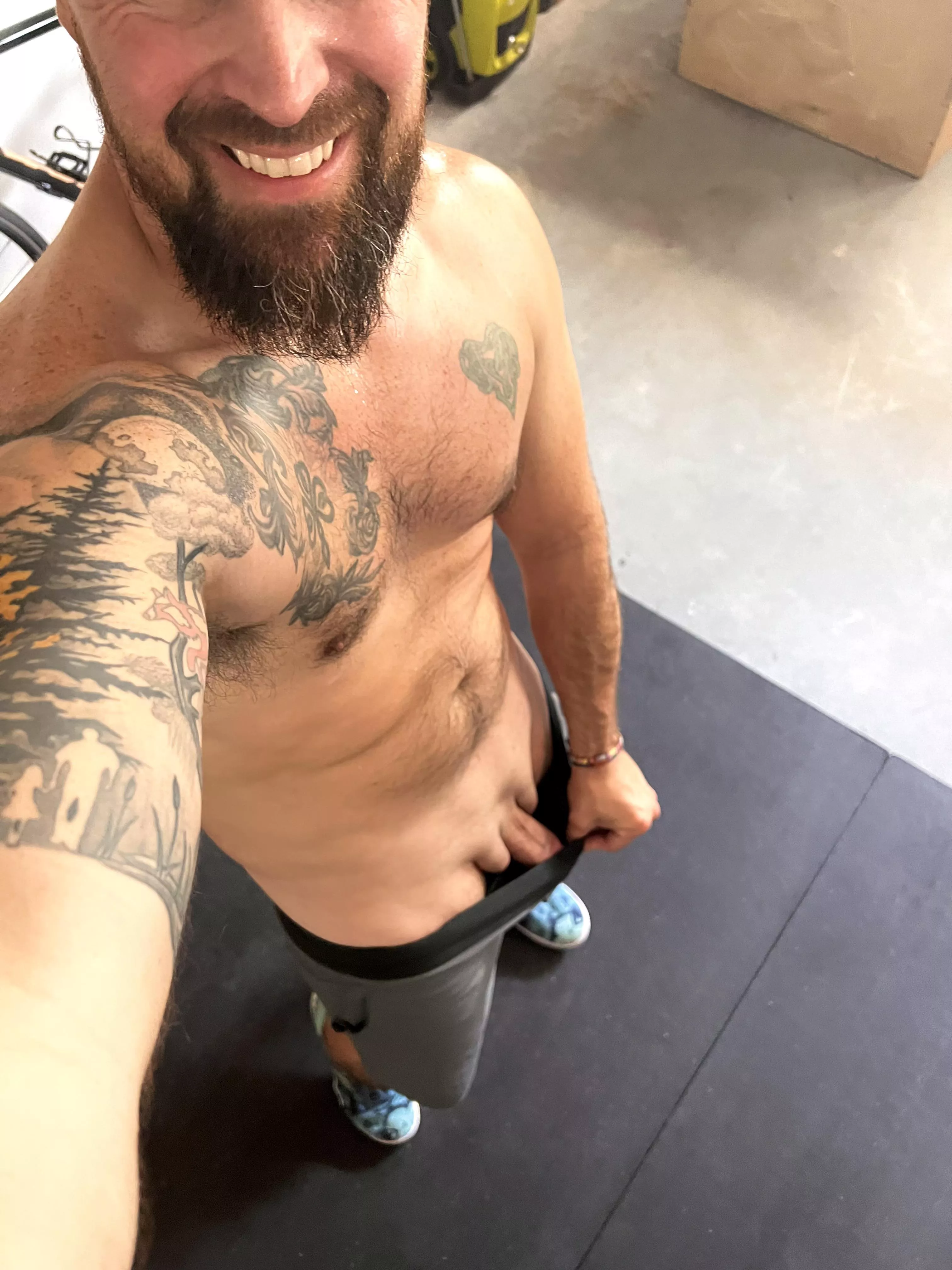 Monday workout done. Time to cool off. (M)