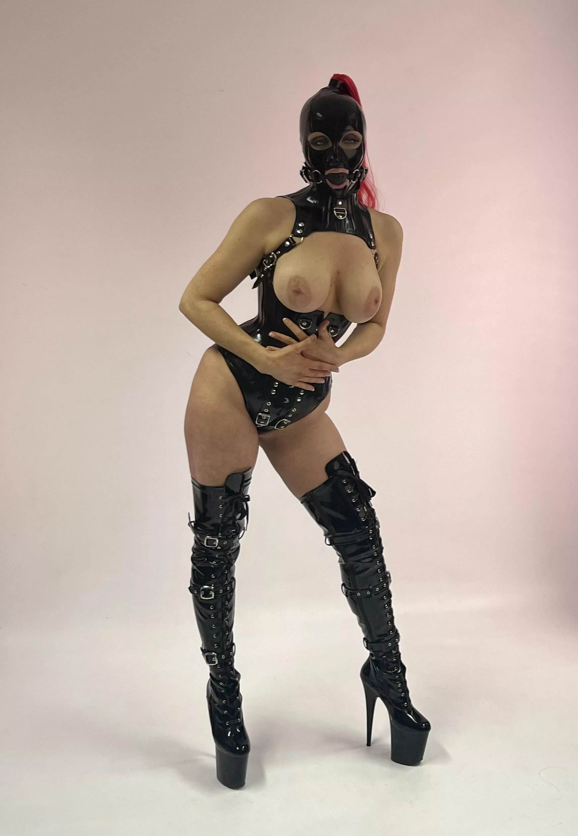 My absolute favourite!! Can’t beat laced and buckled boots with skyscraper high heels xx