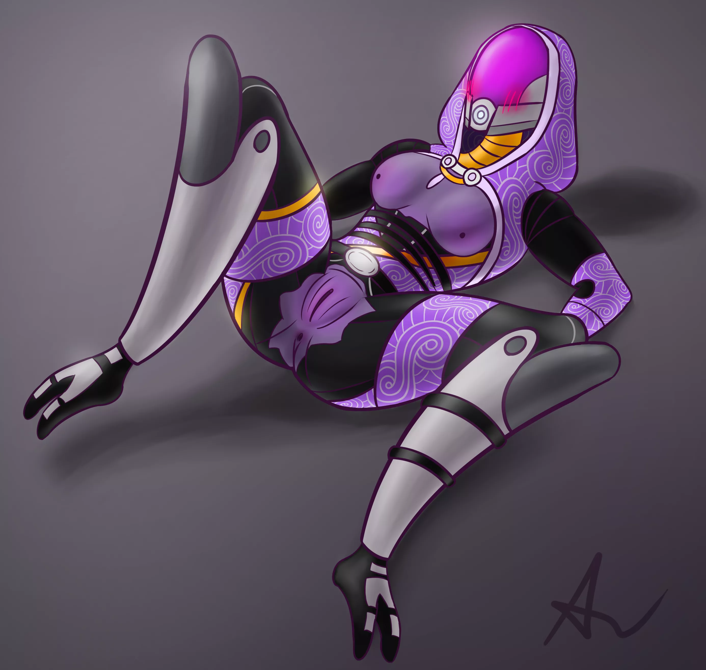 My art/sketch with drunk Tali (By me)