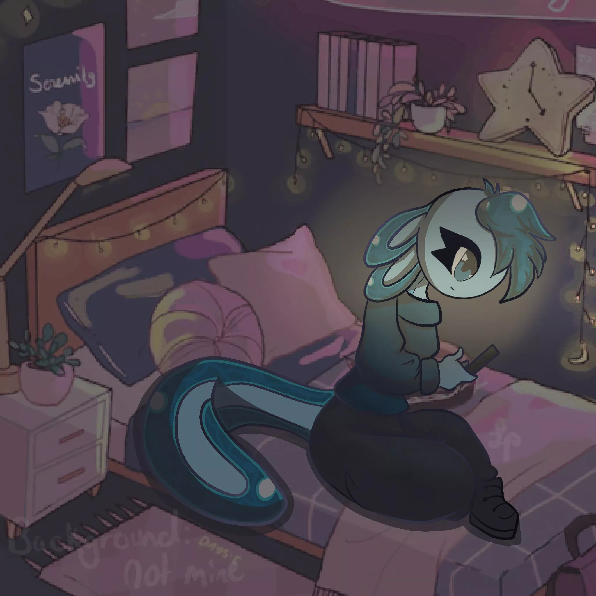 My axolotl sona Aqua 🤍