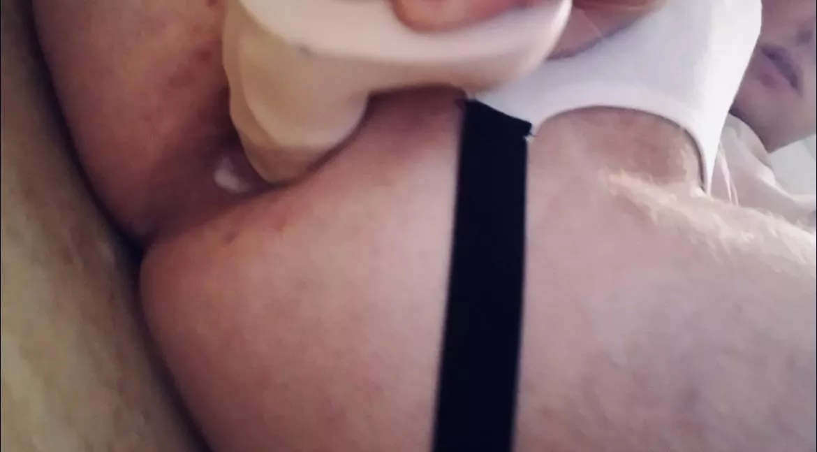 My bf didn’t know I preapplied some “lube”. Compliments of my straight friend.