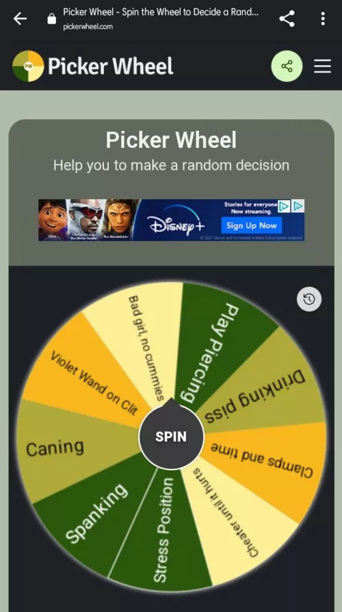 my boyfriend says if I don't stay caged til Friday I have to spin at least once