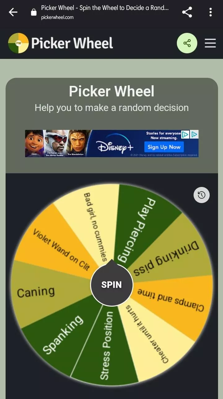 my boyfriend says if I don't stay caged til Friday I have to spin at least once