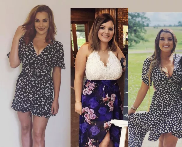 My busty ex’s all wearing flowery dresses