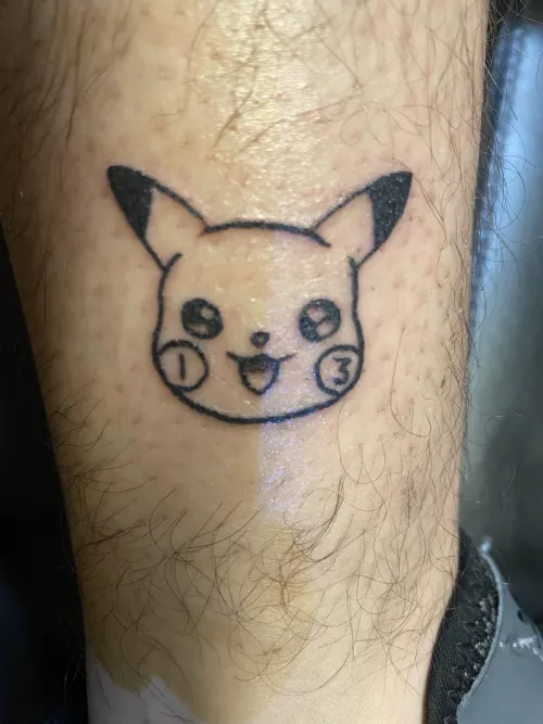 My first Friday 13th tattoo. It ain’t perfect but I like it 🥰