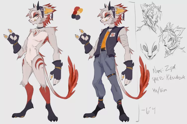 my first fursona ever x~x