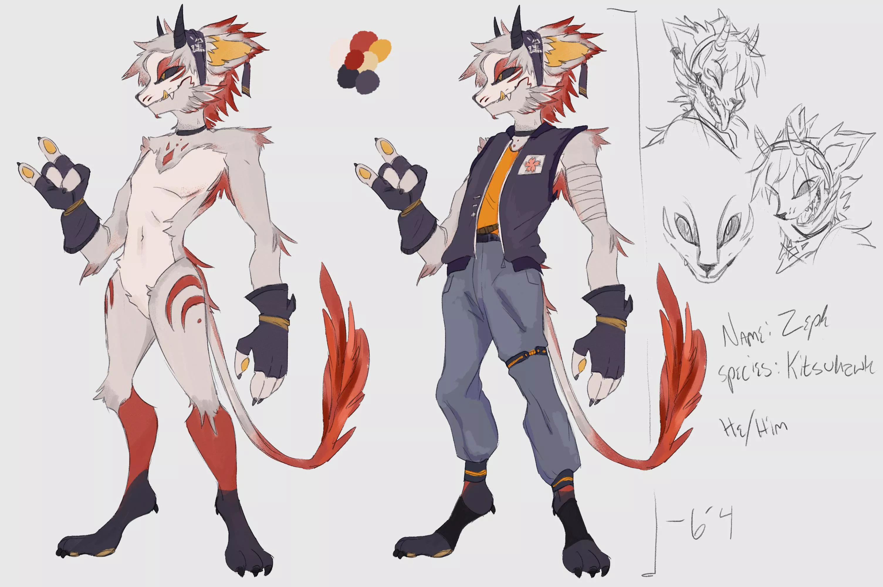 my first fursona ever x~x