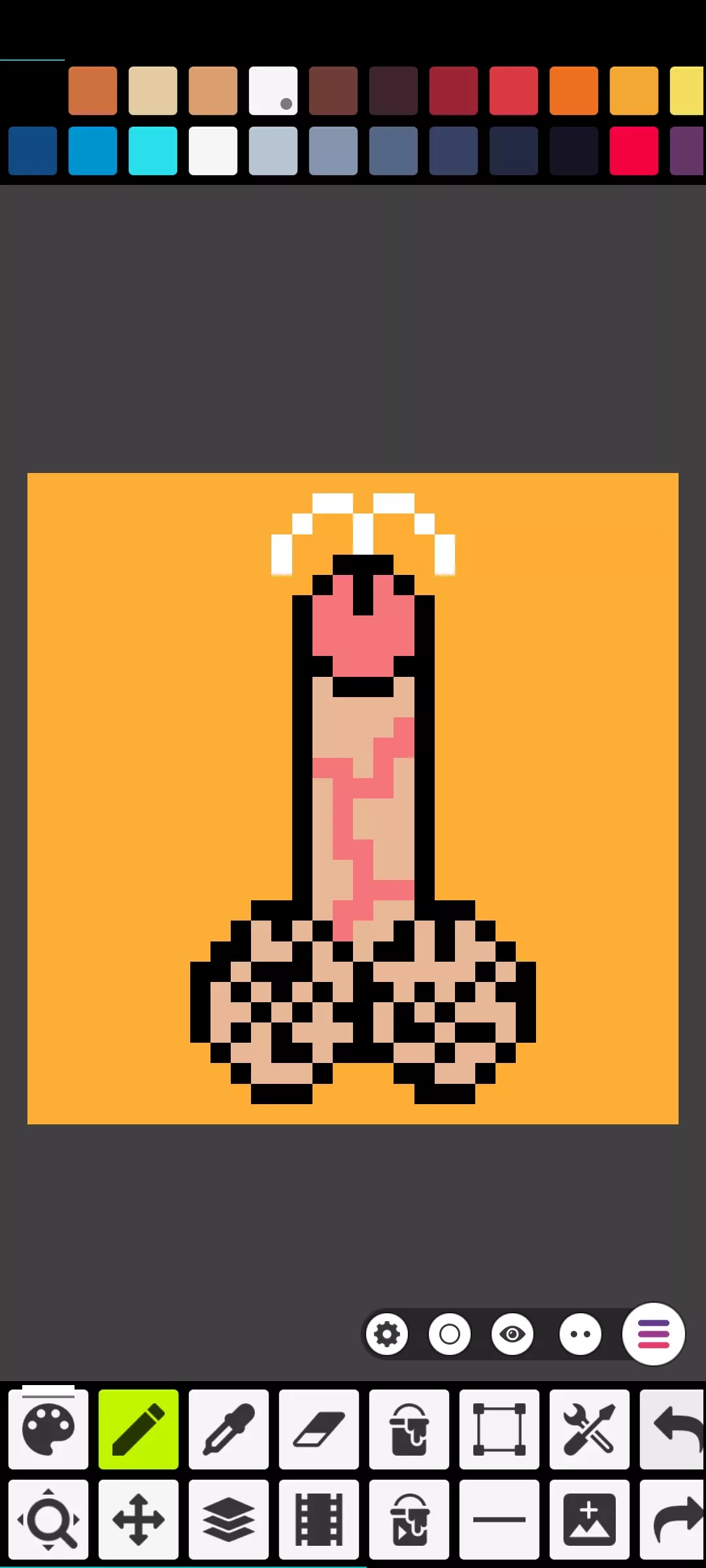 My first pixel art 👌👏 down vote if you want to suck on it