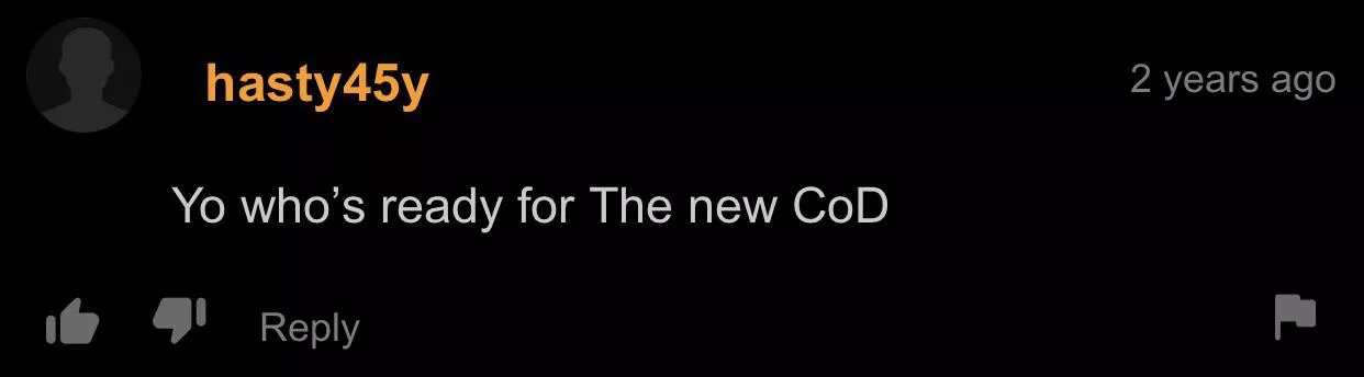My guy really wanted either MW or Cold War