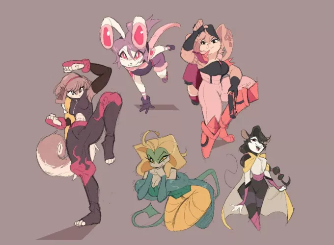 My half of an art trade on twt of my friend's wonderful characters! ^^