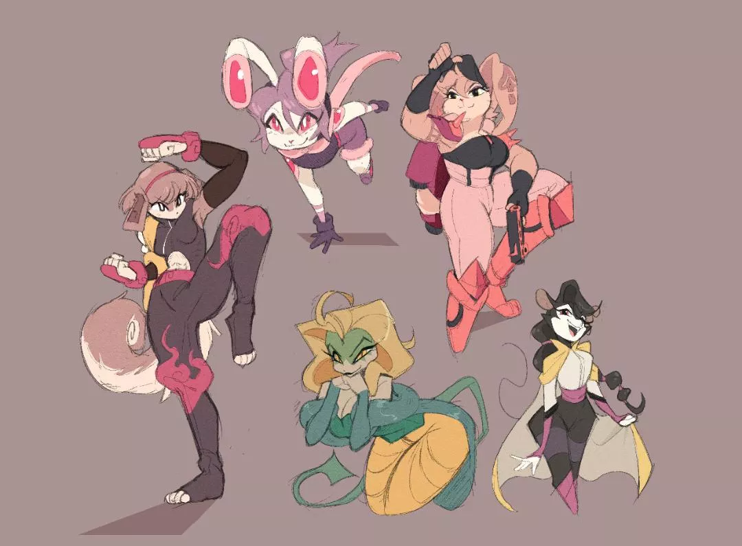 My half of an art trade on twt of my friend's wonderful characters! ^^