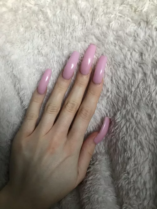 my long barbie nails👱🏻‍♀️✨