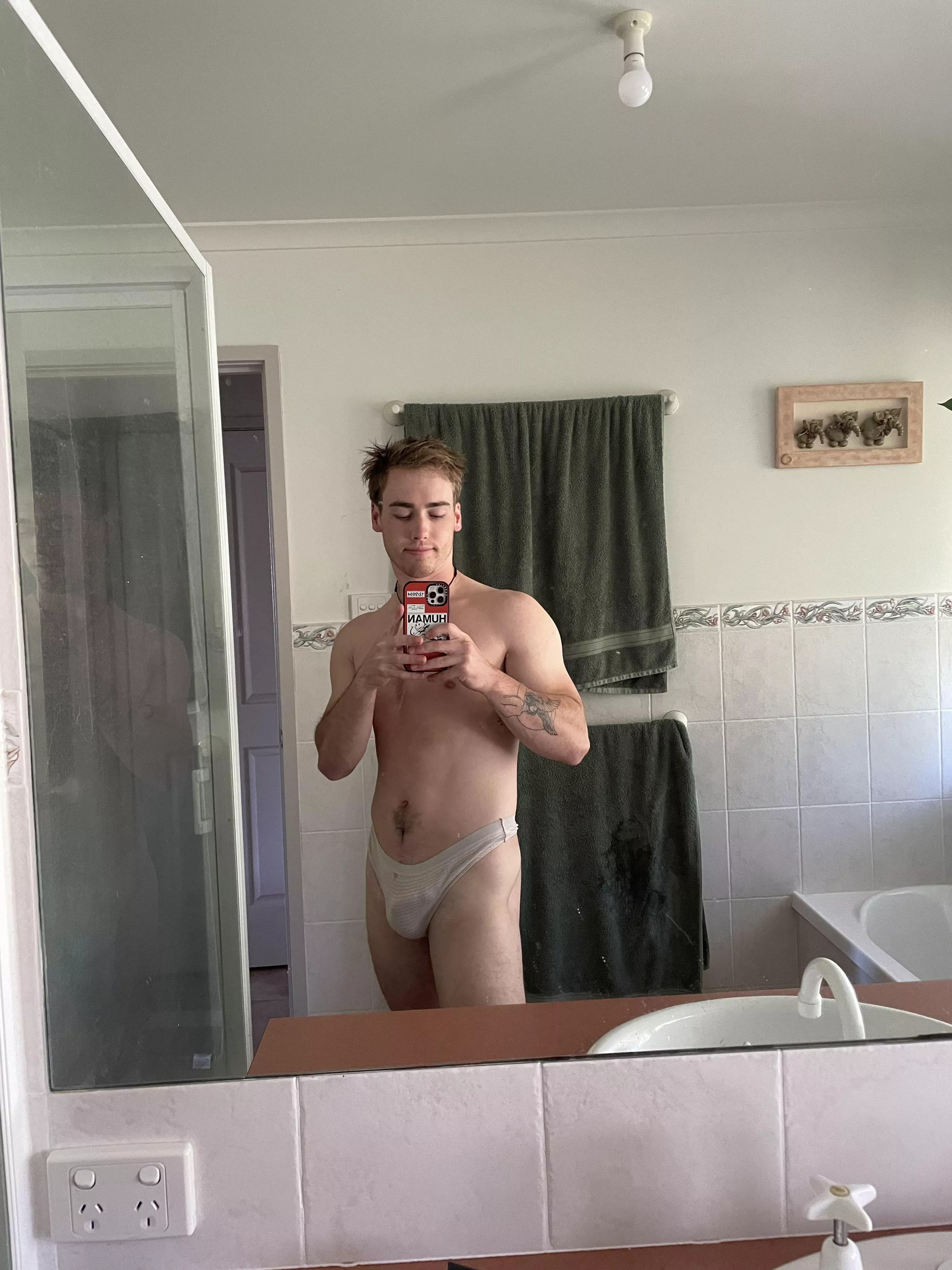 My mistress made me post a photo in panties and wants requests for my next picture. Any request welcomed put them below so she can choose 💦🥺