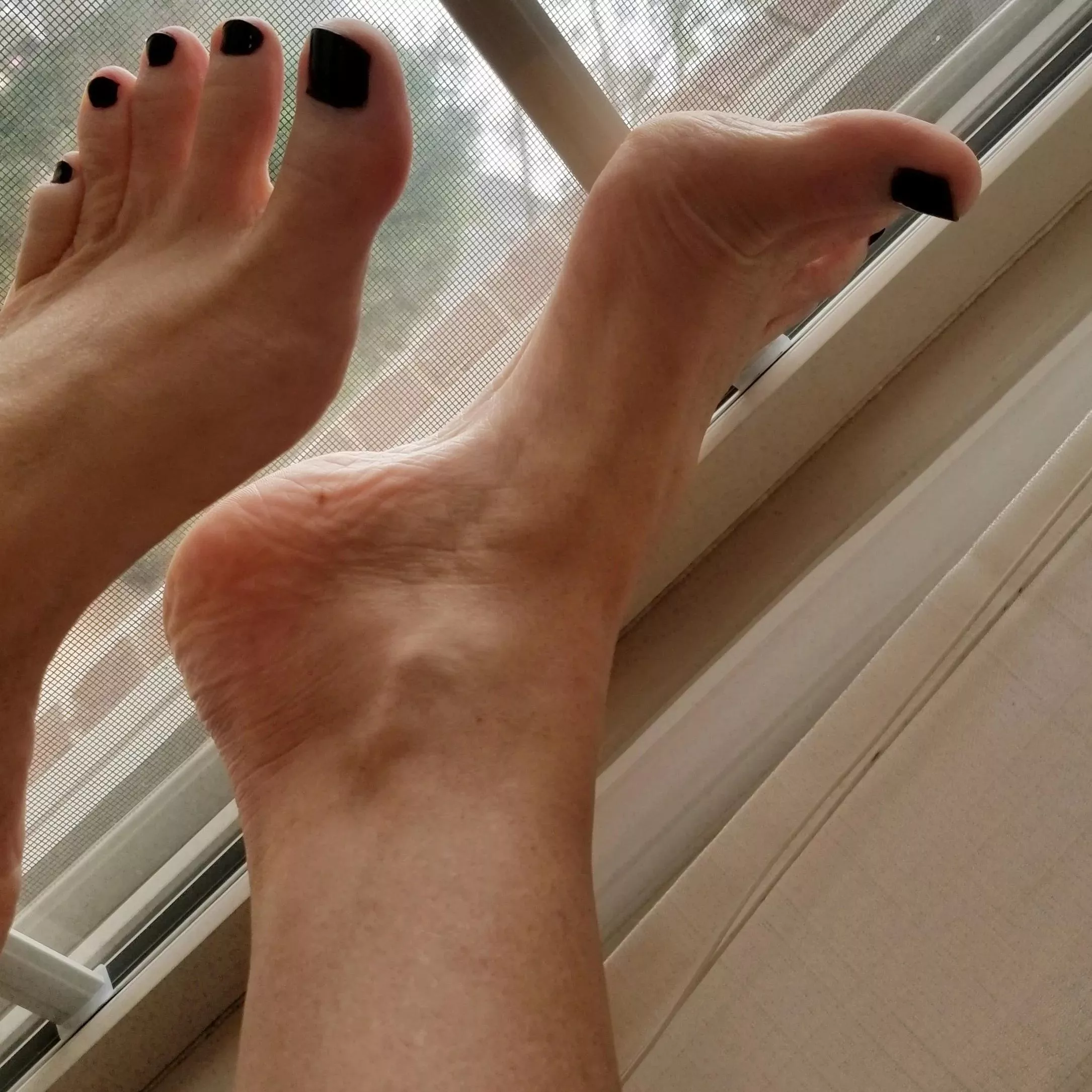 My neighbor doesn't mind that they're a bit sweaty...