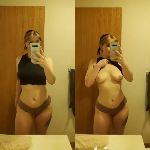 my normal around the house wear doesn't include a bra 😉