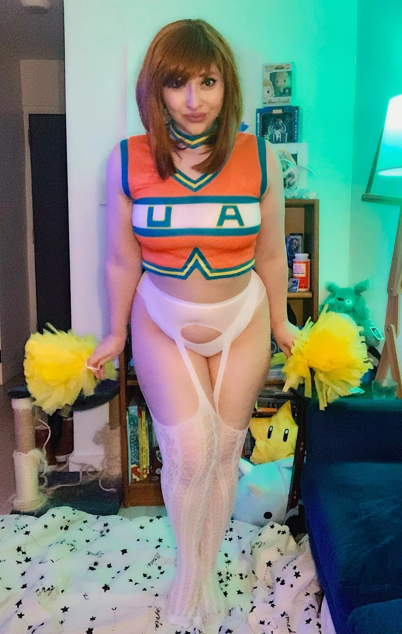 My Ochako cheerleader cosplay, minus the skirt 😜 by Cosplaying Cryptid