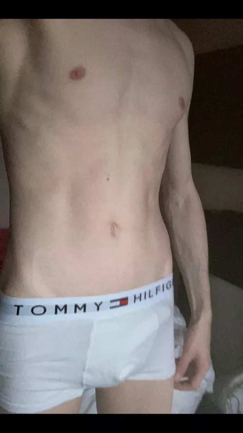My only pair of white underwear