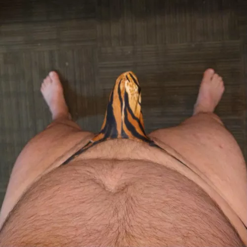 My POV of the thong pouch I have on