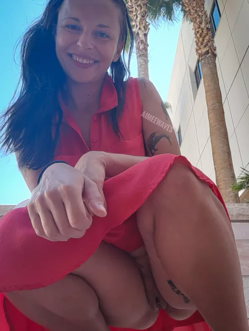 My pussy enjoyed the fresh air :P