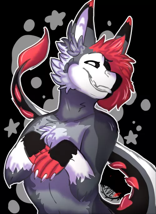 My sona, Art by me ( commissions open)