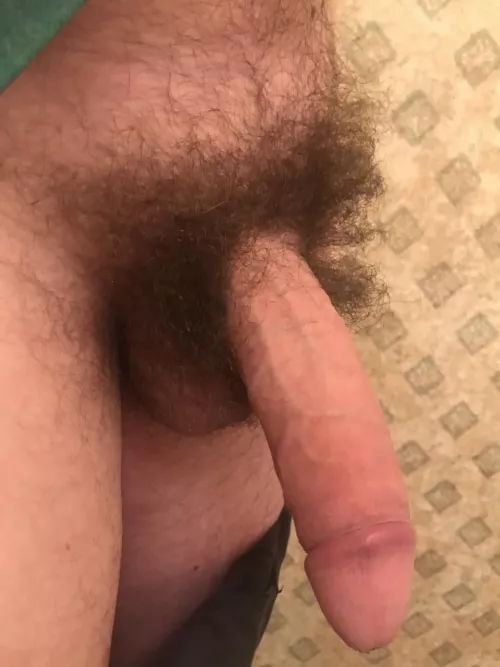 My uncut cock looks great even with the foreskin pulled back
