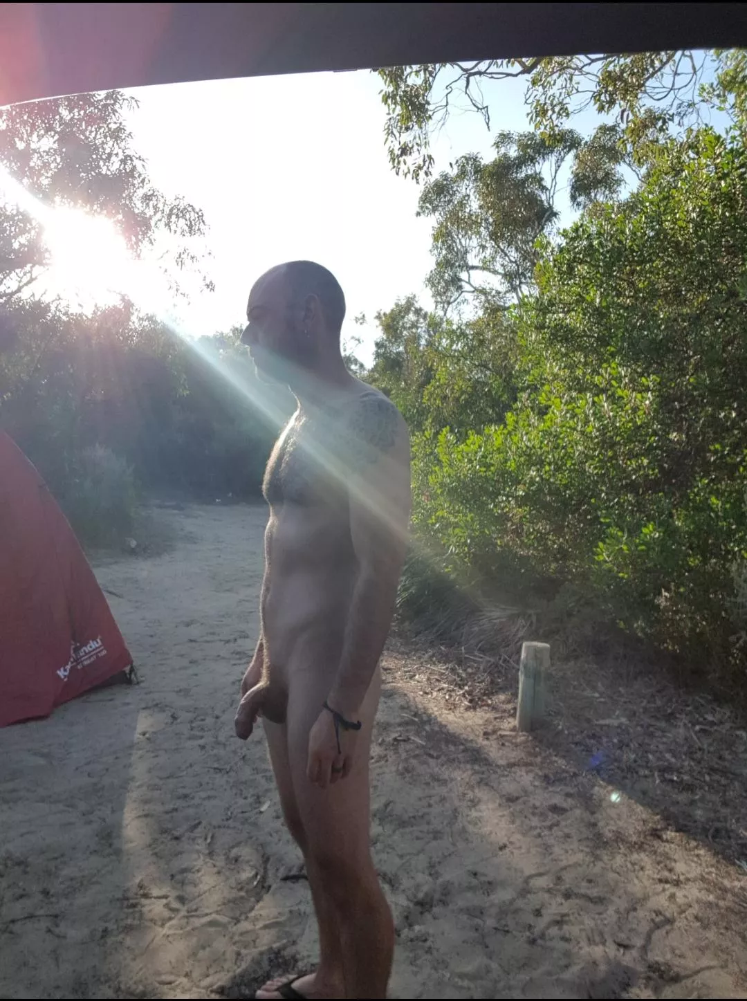 Naked camping
