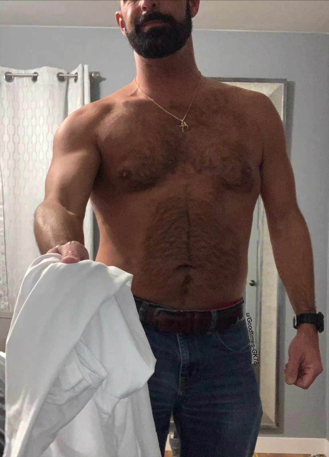 Need a new sleeping shirt babe? You can wear this one. I love when you’re wrapped in my scent.