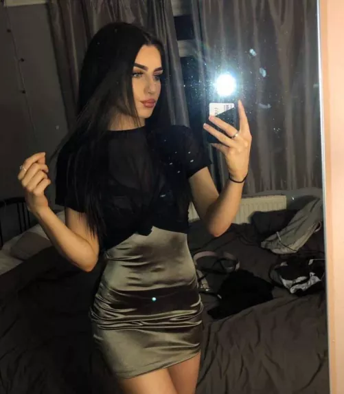 Needs to clean her mirror