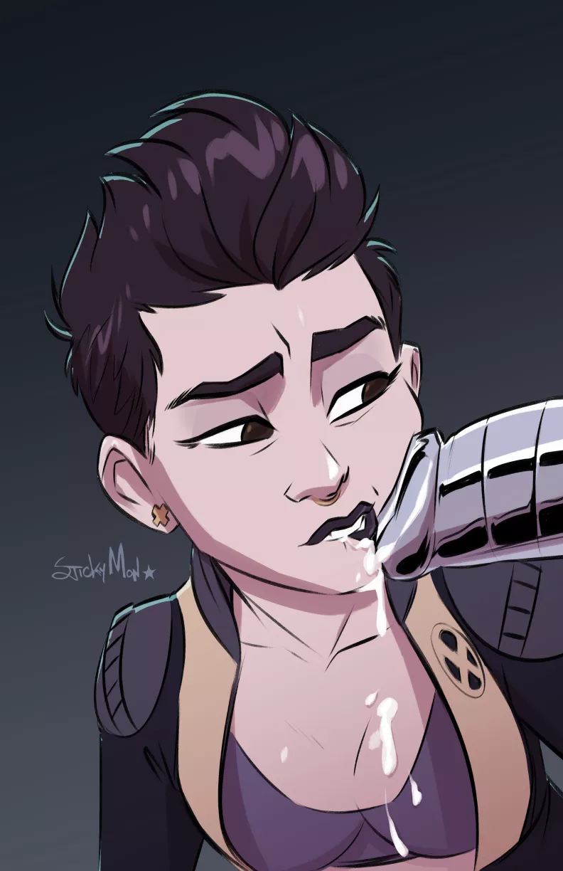 Negasonic legal-adult warhead Sucks Off Colossus (stickymon ) [Marvel]