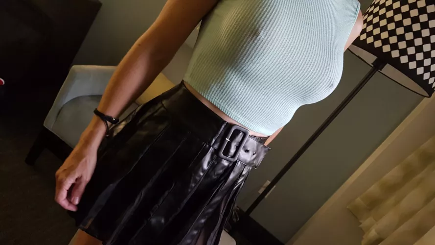 never a bra when I go out