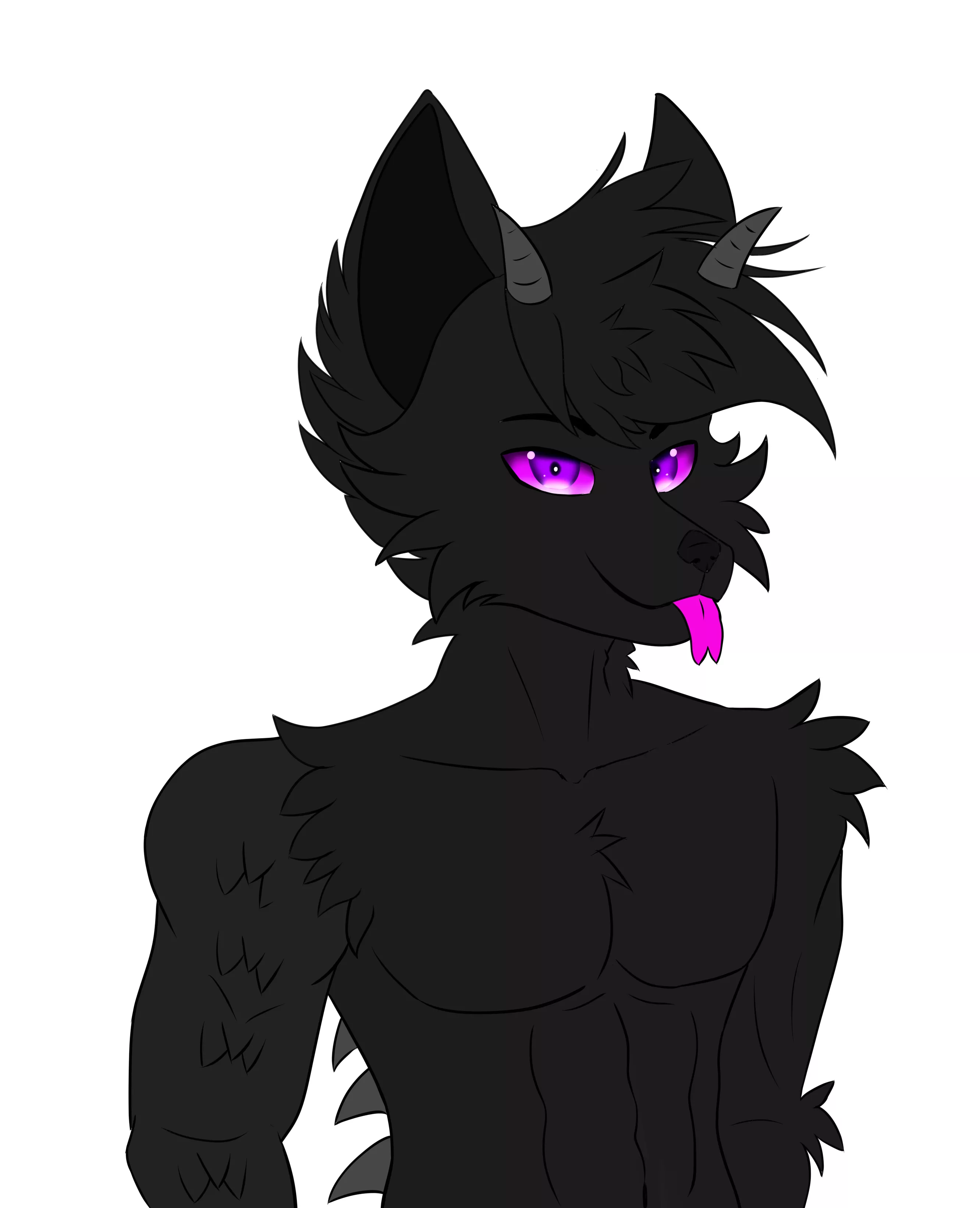 New draw! This is a wolf dragon hybrid named aqua, which by the way has no back legs but I didn't drew xd It was made for an art trade, hope ya like it (Art made by Zelfos312)