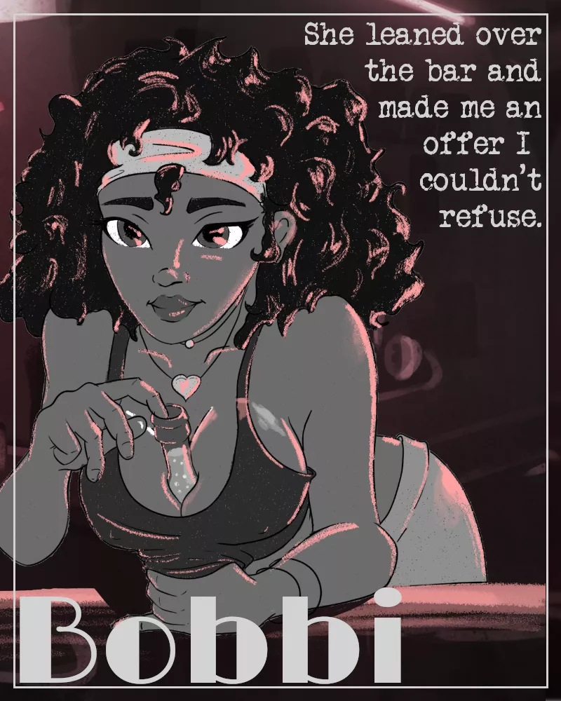 New promotional poster/pinup for Bobbi (DG) [Private Dick]