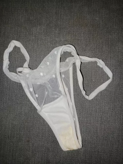 Nice white thong