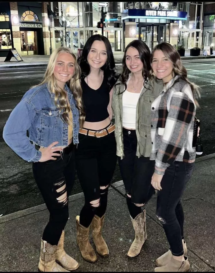 Night out for boot girls