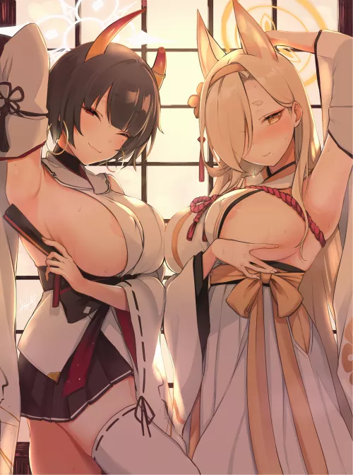 Niya and Kaho being tempting