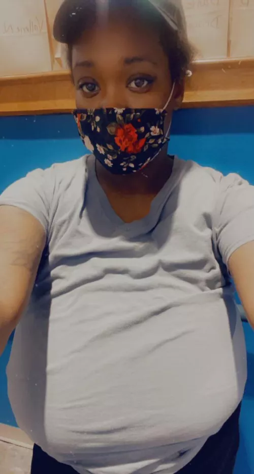 No bra at work how’s this grey shirt look ?